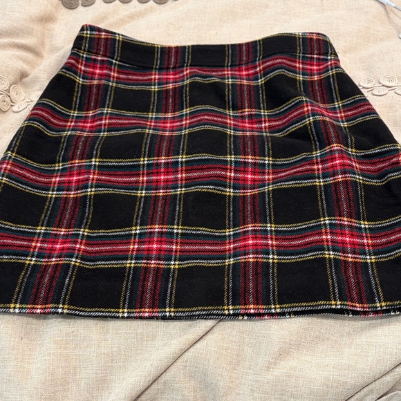 J. Crew Tartan Plaid Wool-Blend A-line Mini Skirt/NWT/6 - Picture 5 of 14